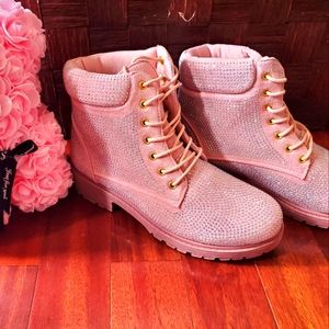 Pink Bling boots